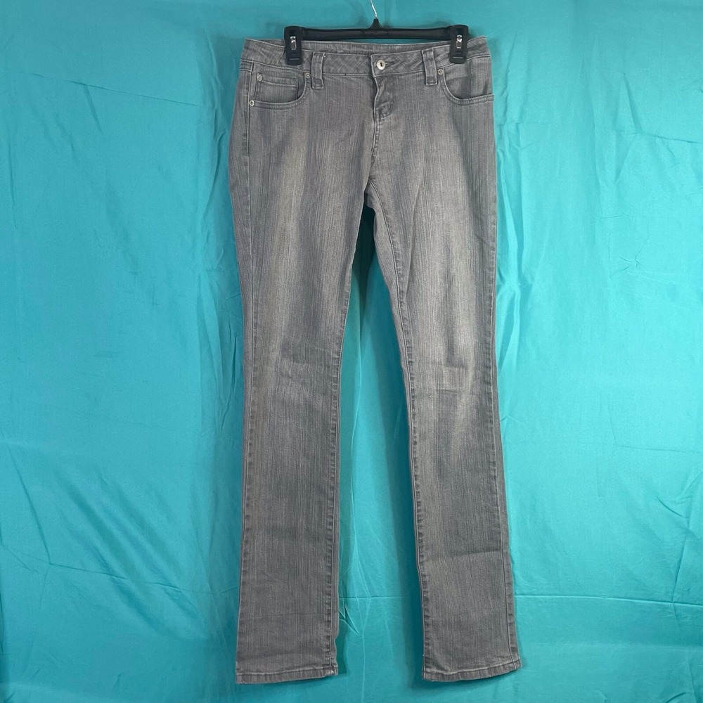 Blue Asphalt Women's Gray Jeans Size 32 Skinny Stretch‎ Y2K